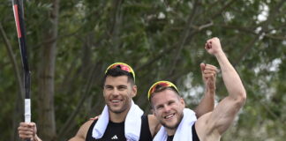 Párizsi Olimpia: Ezüstérmes a Nádas, Tótka férfi kajak kettes Fotó: MTI: Kovács Tamás